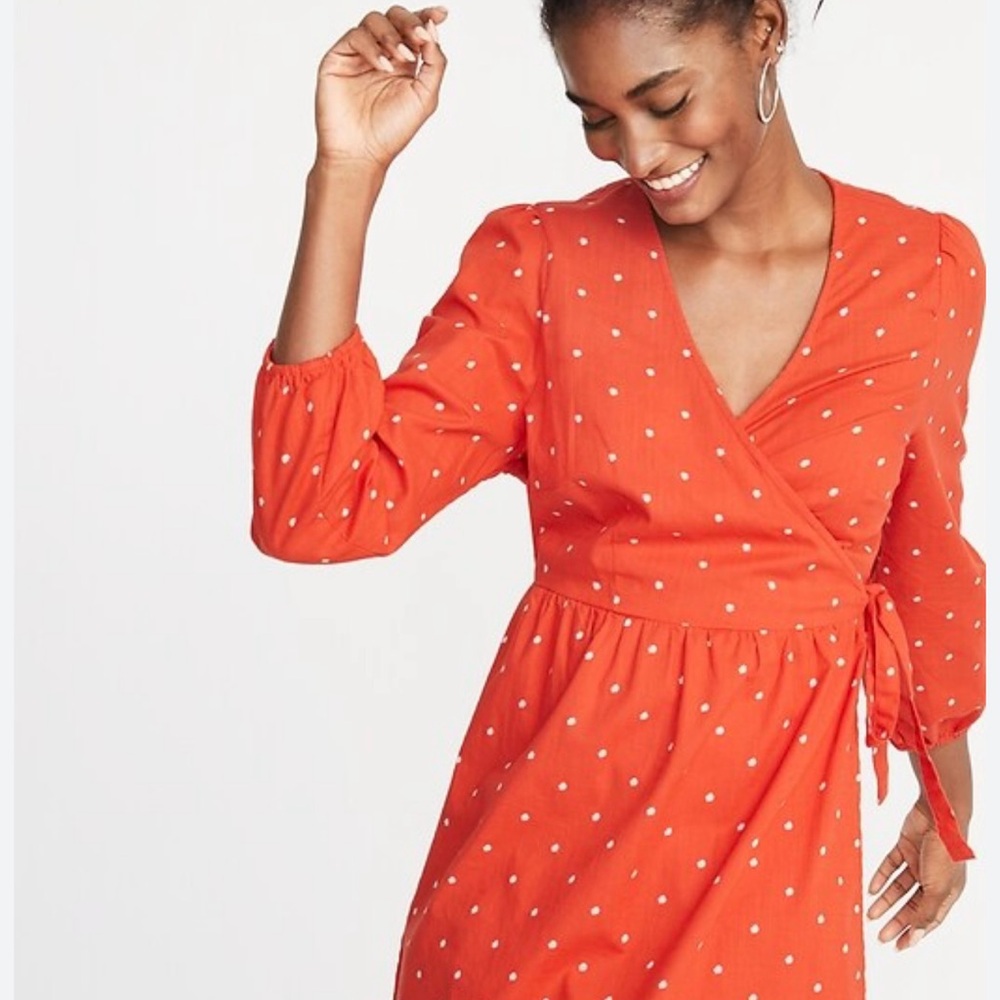 Old Navy Orange Daisy Dress Sz XXL